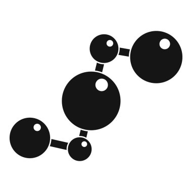 Kimyasal ve fiziksel molekülleri simgesi basit