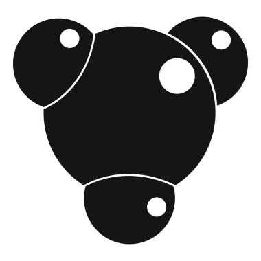 Kimyasal ve fiziksel molekülleri simgesi basit