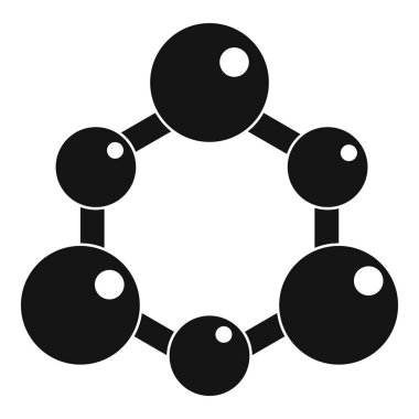 Kimyasal ve fiziksel molekülleri simgesi basit