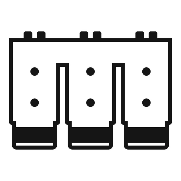 Symbol für elektronische Leiterplatte einfach — Stockvektor