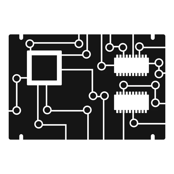 Egyszerű elektronikus kártya ikon — Stock Vector