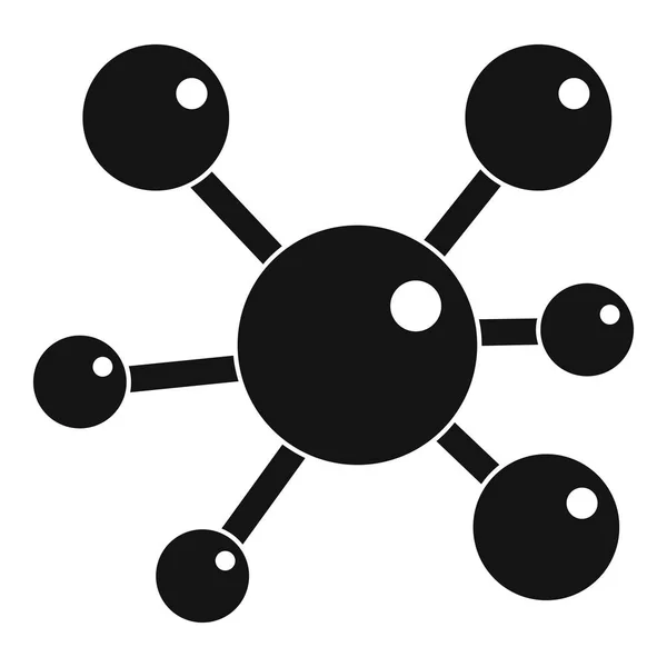 Хімічні та фізичні молекули значок просто — стоковий вектор