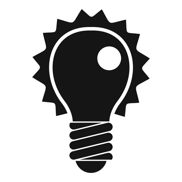 Elektrická žárovka ikona jednoduché — Stockový vektor