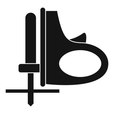 Akülü pistonlu simgesi basit gördüm