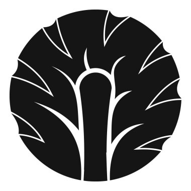 Taze brokoli simgesi basit dilim