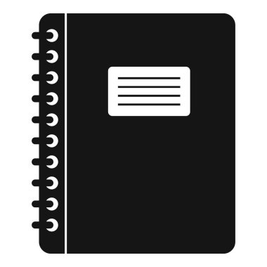 Spiral not defteri simgesi basit