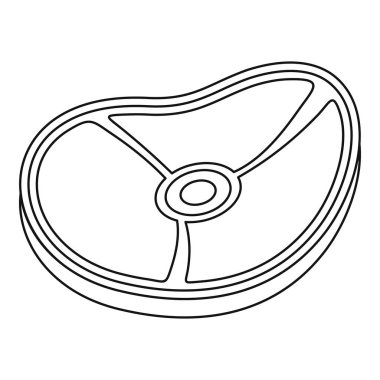 Eti biftek simgesi anahat