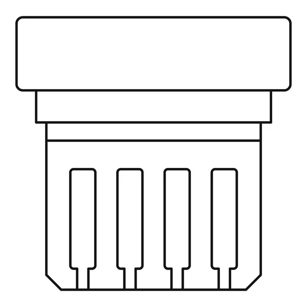 Elektronische circuit bord pictogram overzicht — Stockvector