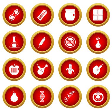 GDO simge kırmızı daire seti