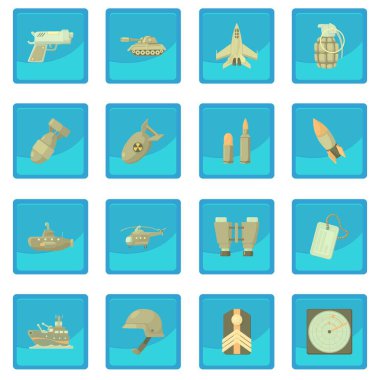 Askeri simgesi mavi app