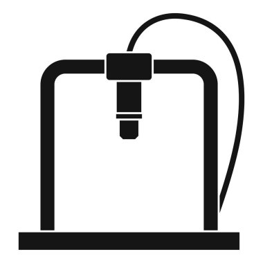 3D yazıcı Çerçevesi simgesi basit