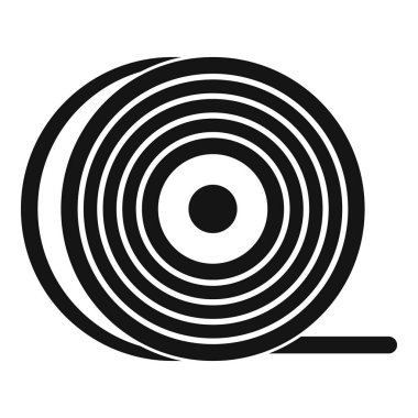 ABS veya pla filaman bobin simgesi basit