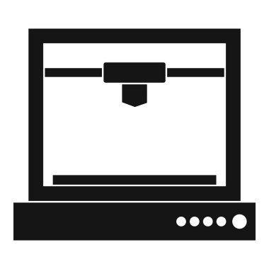 3D yazıcı modeli simgesi basit