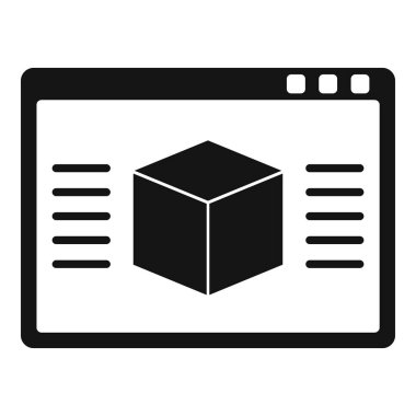 3D modeli simgesini basit