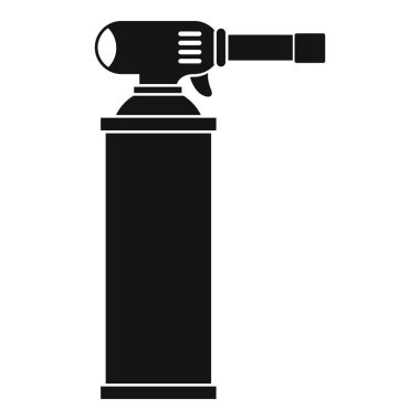 Gaz silindir simgesi basit