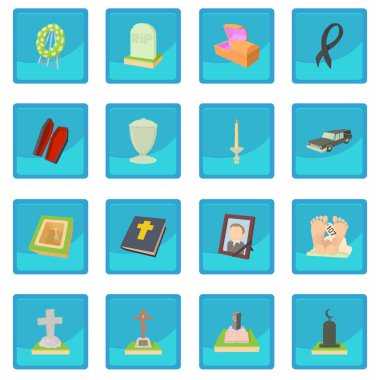 Cenaze simgesi mavi app