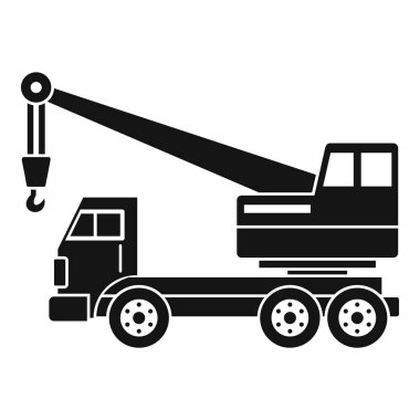 Kamyon vinç simgesi basit