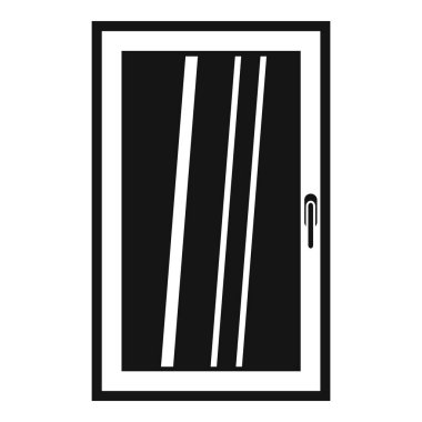 Beyaz pencere simgesi basit kapalı