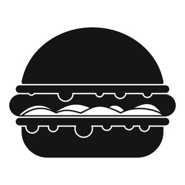 Burger simgesi basit