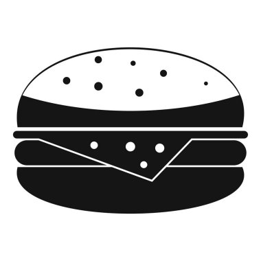 Burger simgesi basit