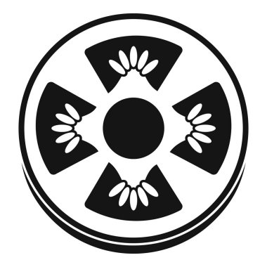 Ripe domates simgesi basit dilim