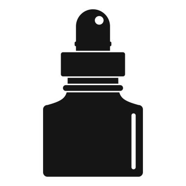 Siyah InkWell simgesi basit