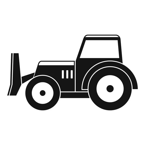 Skid steer cargador icono simple — Vector de stock