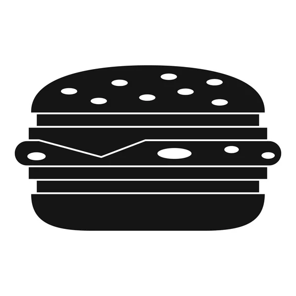 Burger icono simple — Vector de stock