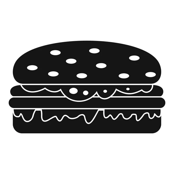 Burger-Ikone einfach — Stockvektor