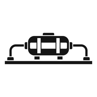 Petrol üretim simgesi, basit tarzı