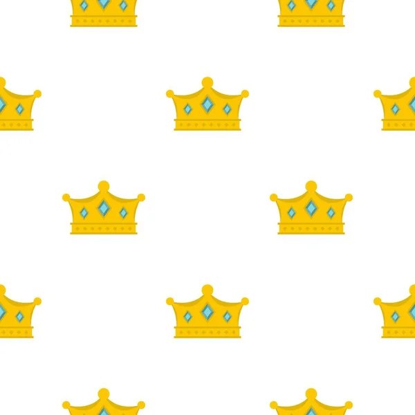 Принц корона візерунок плоский — стоковий вектор