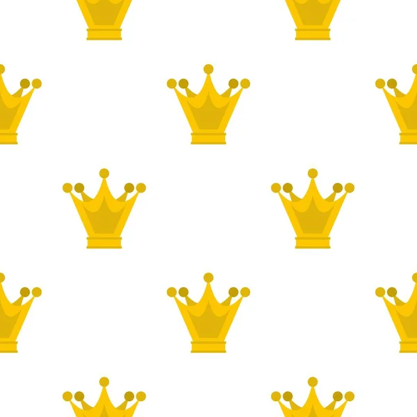 Princesa coroa padrão plana —  Vetores de Stock