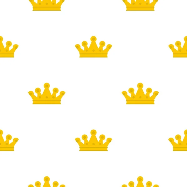 Koninklijke kroon patroon flat — Stockvector