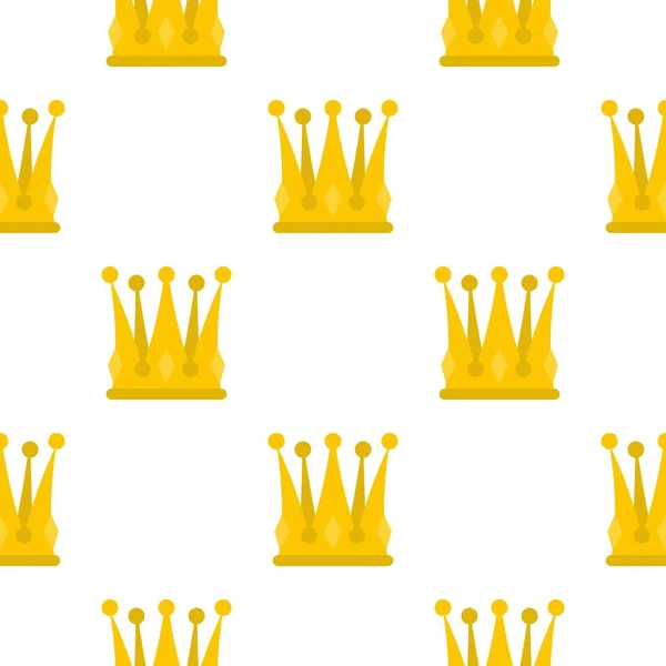Візерунок королівської корони плоский — стоковий вектор