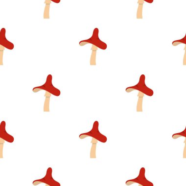 Zehirli mantar deseni düz