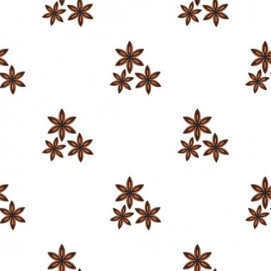 Yıldız anason baharat desen düz