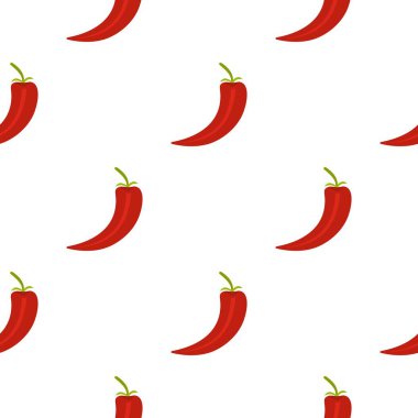 Kırmızı sıcak biber biber desen düz