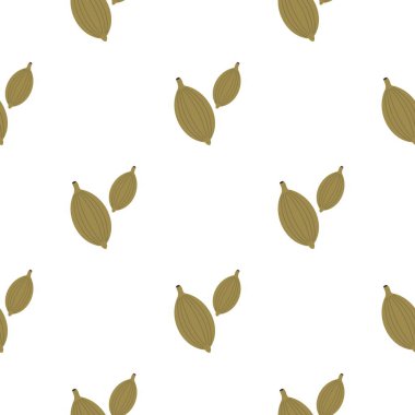 Düz yeşil kakule bakla desen