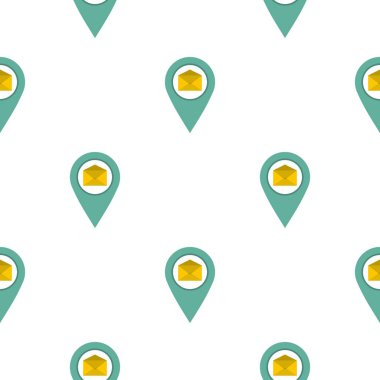 Coğrafi etiket posta desen düz