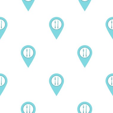 Restoran işareti desen düz