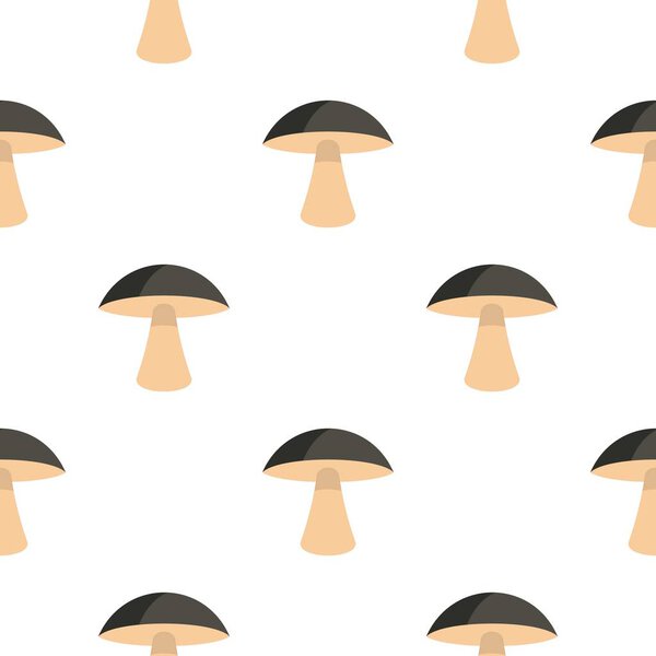 Birch mushroom pattern flat