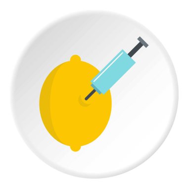 Enjeksiyon limon simgesini daire