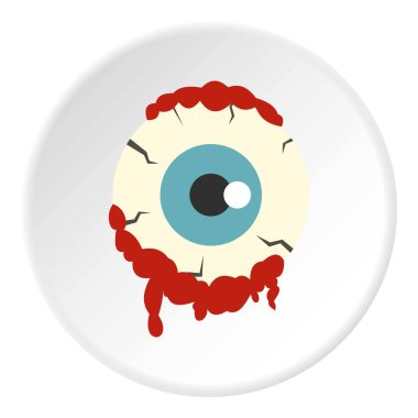 Zombi göz küresi simgesini daire