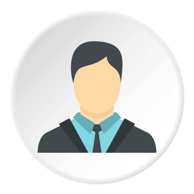 İşadamı simgesini daire