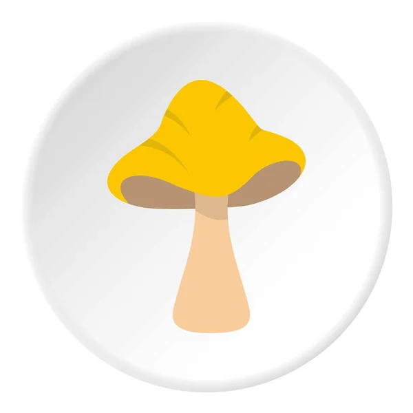 Círculo de ícone grande cogumelo —  Vetores de Stock