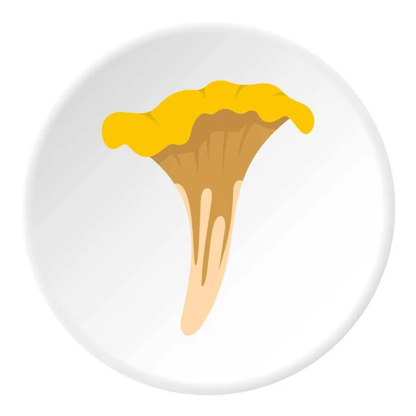 Chanterelle icon circle — Stock Vector