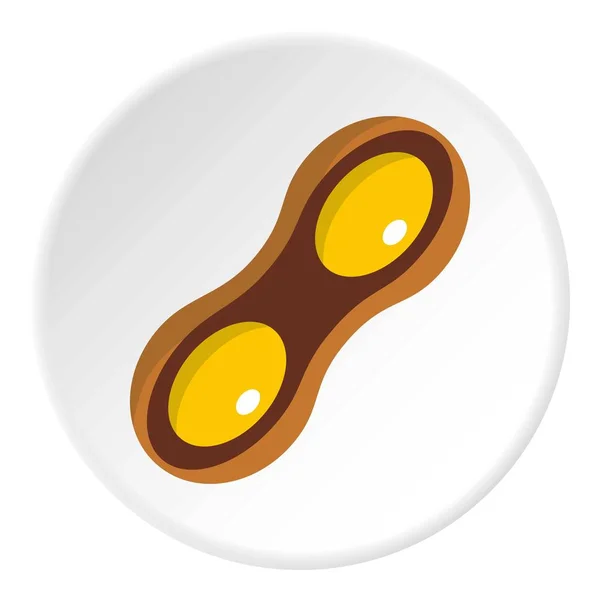 Cercle icône gousse de soja — Image vectorielle