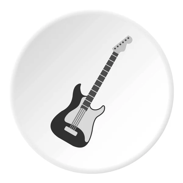 Akoestische gitaar pictogram cirkel — Stockvector