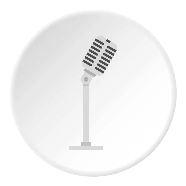 Microphone icon circle — Stock Vector