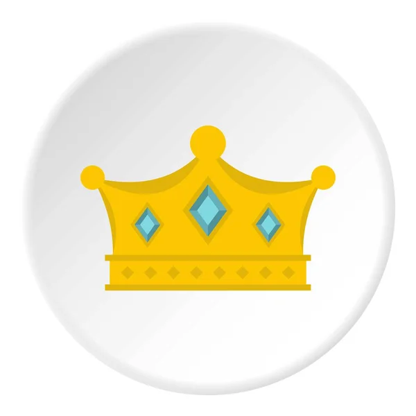 王子冠图标圆 — 图库矢量图片